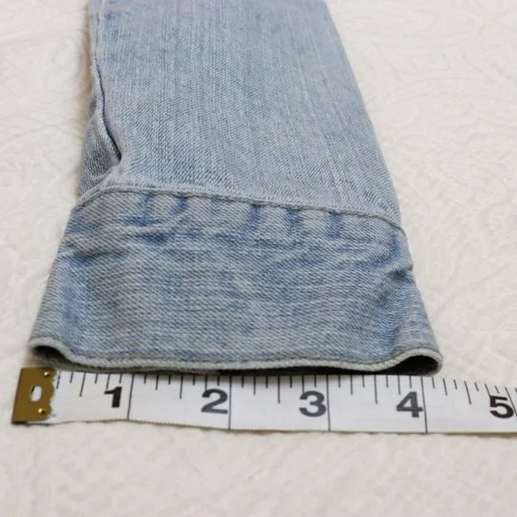 Vanilla Star Jeans | Light Wash Distressed Embroidered Cropped Jean Jacket - Picture 15 of 16